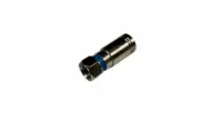 1 PIECE COMPRESSION CONNECTORS - BLUE BND RG-6, RG-59, QUAD